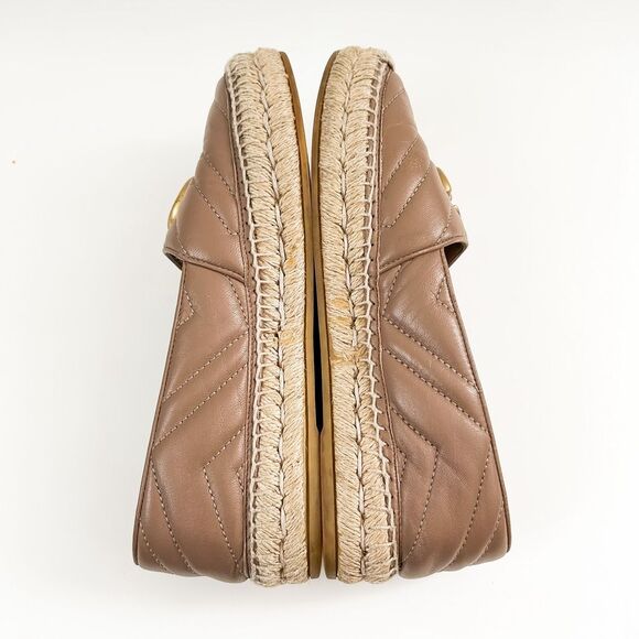 Gucci GG Marmont Quilted Chevron Espadrilles Charlotte 6.5 - Picture 6 of 10